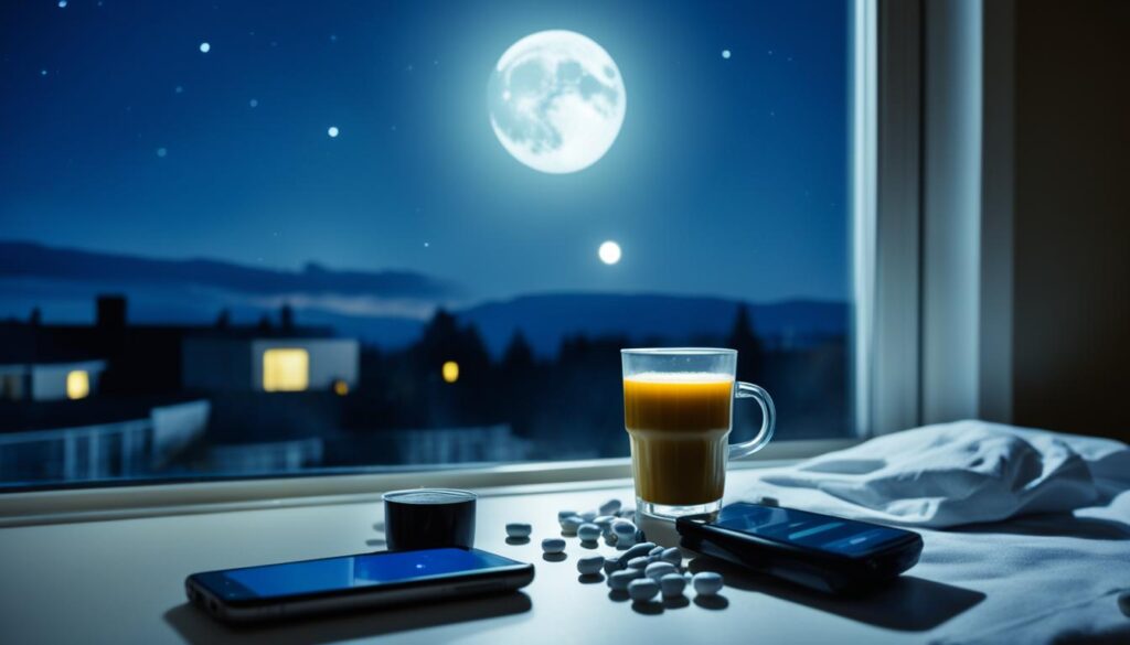 avoid stimulants before bed