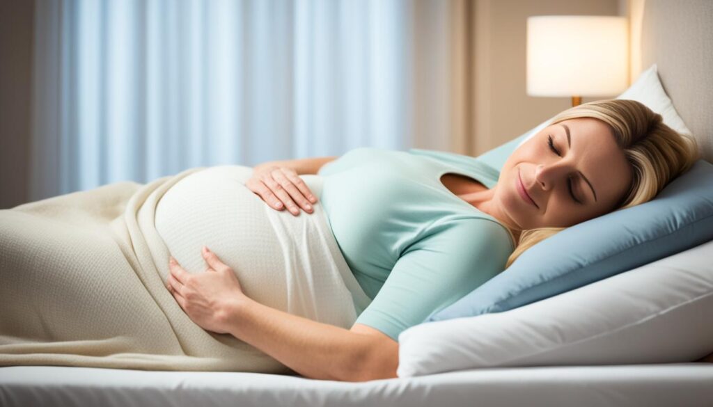 pregnant woman sleeping