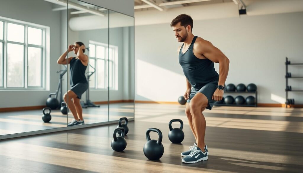 Deadlift for beginner using kettlebells