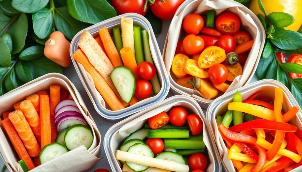 Nutritious portable snacks with vegetables